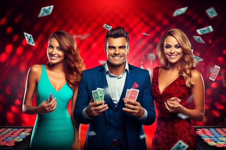 Tampilan meja live dealer dippy dengan streaming video berkualitas tinggi