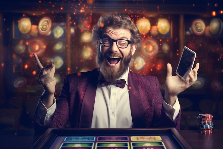 Meja blackjack dealer langsung di studio broadcast dippy dengan video HD dan interaksi real-time